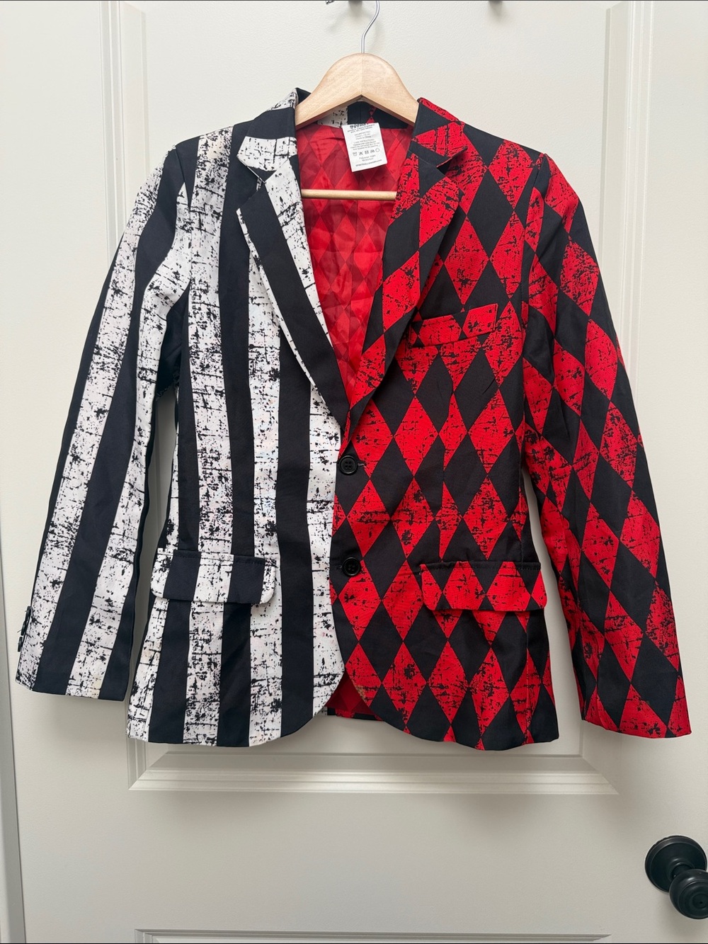 Spirit Halloween Twisted Circus Clown Joker, Harley Quinn Jacket Size L
